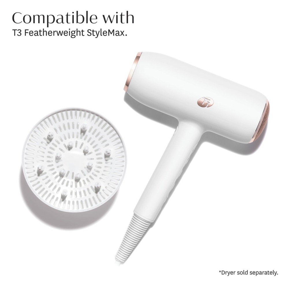 T3 Featherweight StyleMax White Diffuser | T3 SoftTouch 3 Diffuser Rose Gold